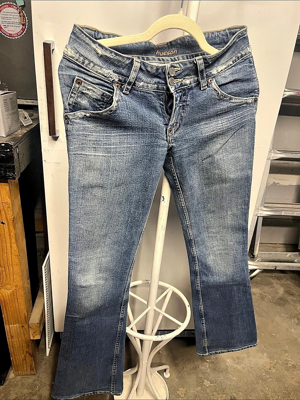 Hudson Signature Bootcut Flap Pocket Jeans Blue